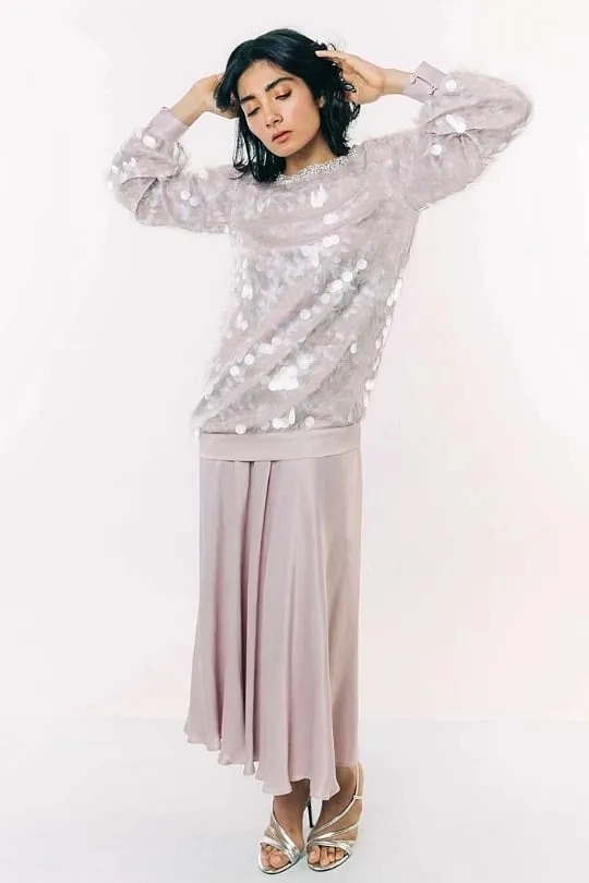 Kavya Singh Kundu has sourced rPET sequins from The Sustainable Sequin Company in the UK 