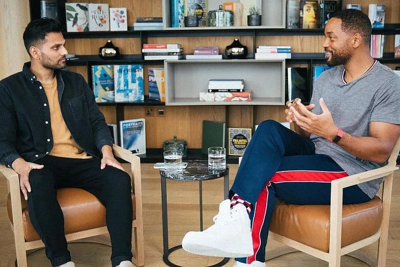 Jay Shetty with Will Smith. Image: Instagram.com/jayshetty 