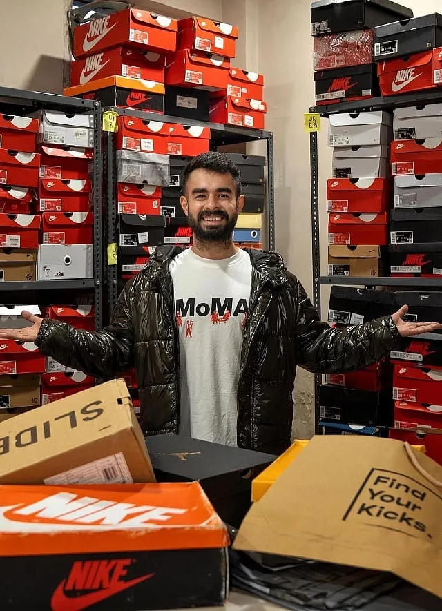 Sneaker marketplace Find Your Kicks appeared in an episode of Shark Tank India,where they raised ₹50 lakh for 25 per cent equity. Image: Instagram.com/findyourkicksindia 