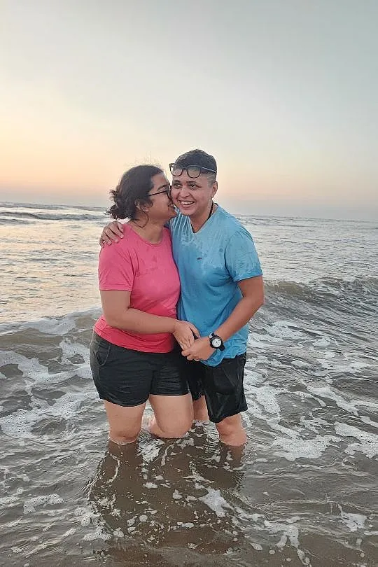 For Aalo (24, she/her) and Emon (36, he/she), it was a conscious decision to share content featuring them together on social media 