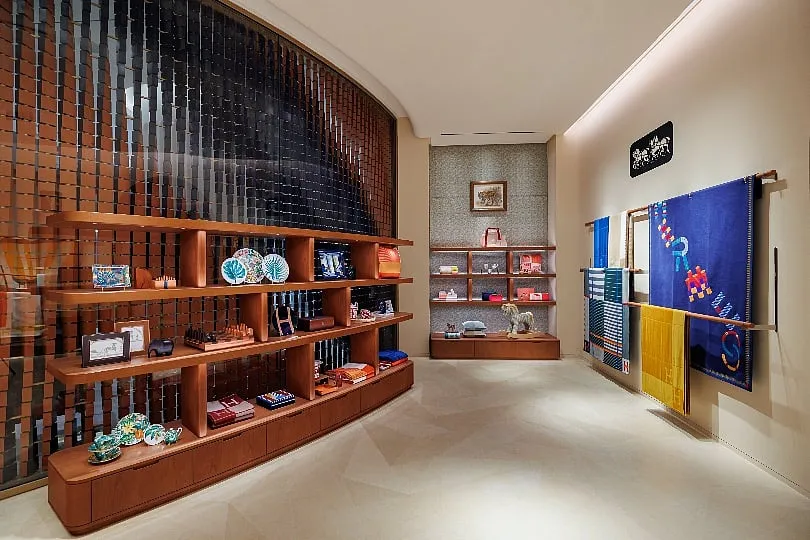 At the new store, one finds an open-plan salon with silks on display along with fashion jewellery and homeware. Image: Six Ways to Sunday 
