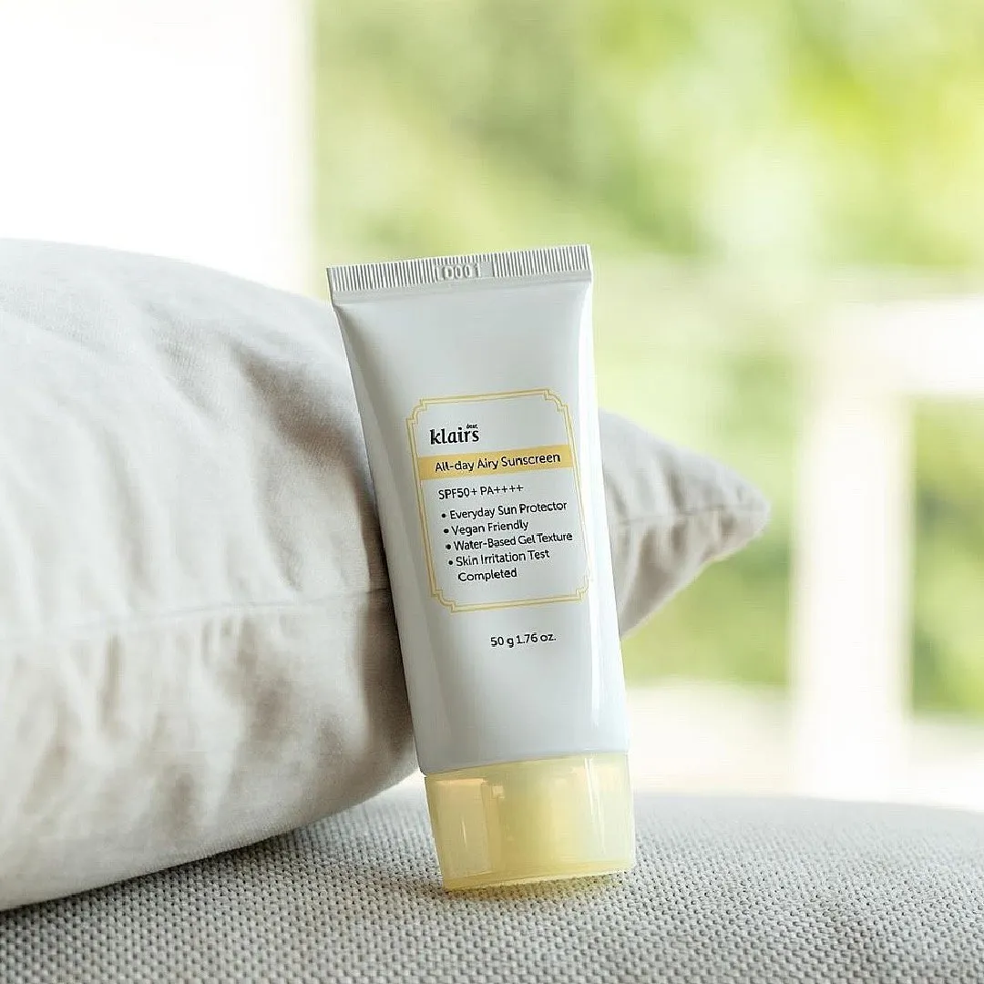 All-day Airy Sunscreen, KlairsThis sunscreen from Klairs is yet another testament to how effective sunscreens from Korean beauty brands are. The gel-based product feels like a gentle moisturiser on the skin, promising the ease of blending it out and keeping the skin hydrated. The sensitive, skin-friendly formulation is enriched with niacinamide, panthenol, aloe vera, and adenosine along with extracts from berries to keep redness, dullness and unevenness at bay. Bonus: it is 100 per cent free of oils, which is what you should be looking for in a sunscreen for acne-prone skin. 
