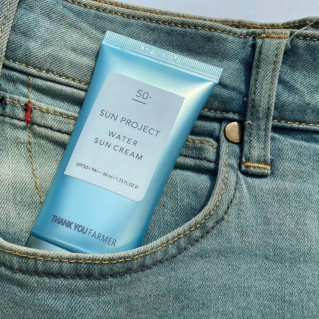 Sun Project Water Sun Cream SPF 50 PA+++, Thank You FarmerThe chances that you won’t stumble across this viral sunscreen are very slim. A moisturiser and sunscreen hybrid—yet non-sticky—this product is a keeper if you want your skin to look luminous. Ingredients like aloe vera, sodium hyaluronate, sunflower seed oil, bamboo water, and Centella Asiatica extract equip this formulation to support the skin’s barrier, tame inflammation, and keep the skin plump and hydrated.  