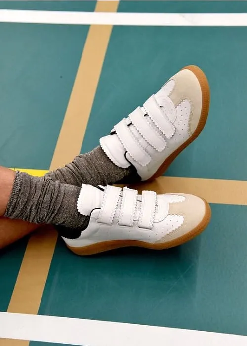 Skip the laces and opt for easy-on-and-off grip-tape straps with the Isabel Marant Beth sneakers 
