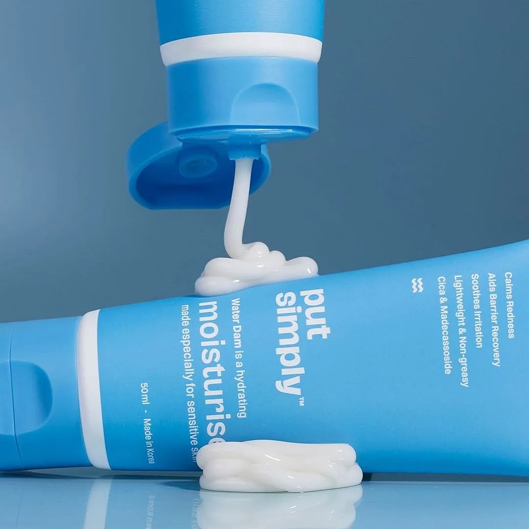 Water Dam Moisturiser, Put SimplyMade in Korea by homegrown brand Put Simply, this lightweight moisturiser is a respite for oily, acne-prone skin that often develops redness, sensitivity and itchiness for it combines Centella Asiatica, niacinamide, panthenol, glycerin, ceramides and sodium hyaluronate in its weightless formulation. Non-comedogenic and barrier-friendly, this moisturiser also doesn’t leave the skin tacky, which could happen with some gel-based moisturisers. Image: Instagram.com/putsimplyofficial  
