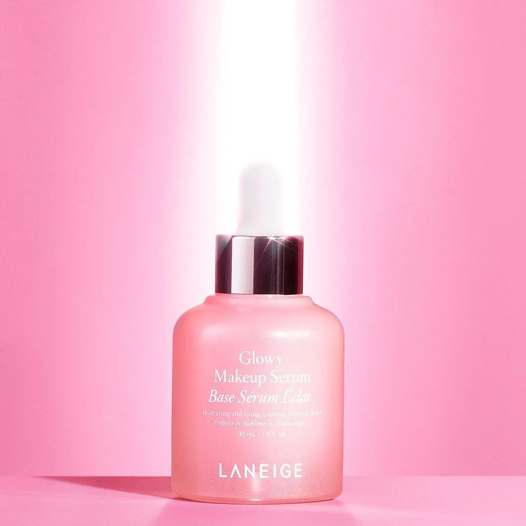 Glowy Makeup Serum, LaneigeLaneige’s Glowy Makeup Serum is a product you’ll spot in most beauty editors’ vanities for it delivers a natural glow without making the skin look sparkling, courtesy of finely crushed diamond powder. The silicone-based serum also doubles as a primer, ensuring lasting make-up wear. Ceramides, jojoba oil, olive oil, glycerin, and vitamin E work towards retaining the moisture of the skin underneath make-up.Image: Instagram.com/laneige_us 