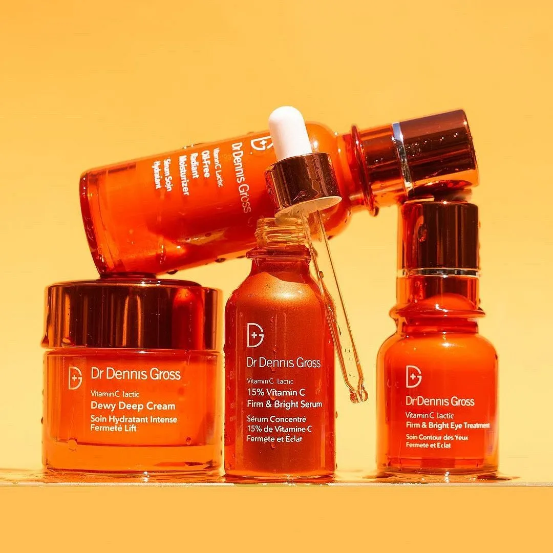15% Vitamin C Firm & Bright Serum, DR DENNIS GROSSThis vitamin C serum combines the antioxidant-rich ingredient with lactic acid, glycolic acid, sodium hyaluronate, liquorice, and ferulic acid to speed up skin brightening by mildly exfoliating it and promoting cell turnover simultaneously. As this is a potent formulation, your skin might experience some tingling, owing to the mix of chemical actives. However, layering a moisturiser and sunscreen will help.Image: Instagram.com/drdennisgrossofficial 