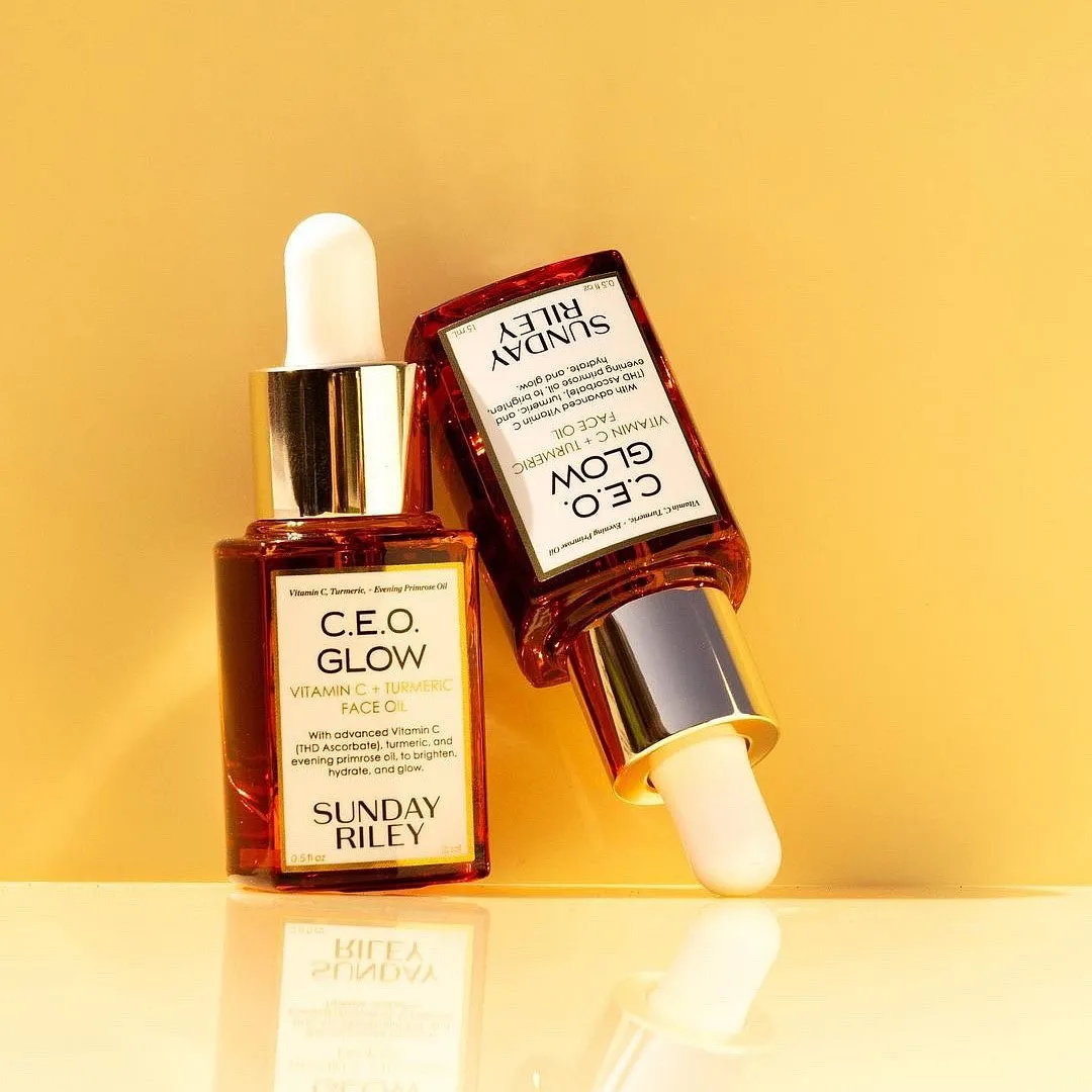 CEO Vitamin C Serum, Sunday RileyIf you are seeking rapid reversal of skin texture, pigmentation, and dullness, trust Sunday Riley’s classic CEO Vitamin C Serum to deliver. With a 15 per cent concentration of a potent form of vitamin C, this serum also features glycolic acid to renew and brighten up the skin cells swiftly. Moisturising ingredients like squalane, vitamin E, glycerin, and jojoba oil balance out the formulation to minimise any potential dryness. The range also features an oil-based vitamin C solution that also features turmeric and evening primrose oil.Image: Instagram.com/sundayriley 