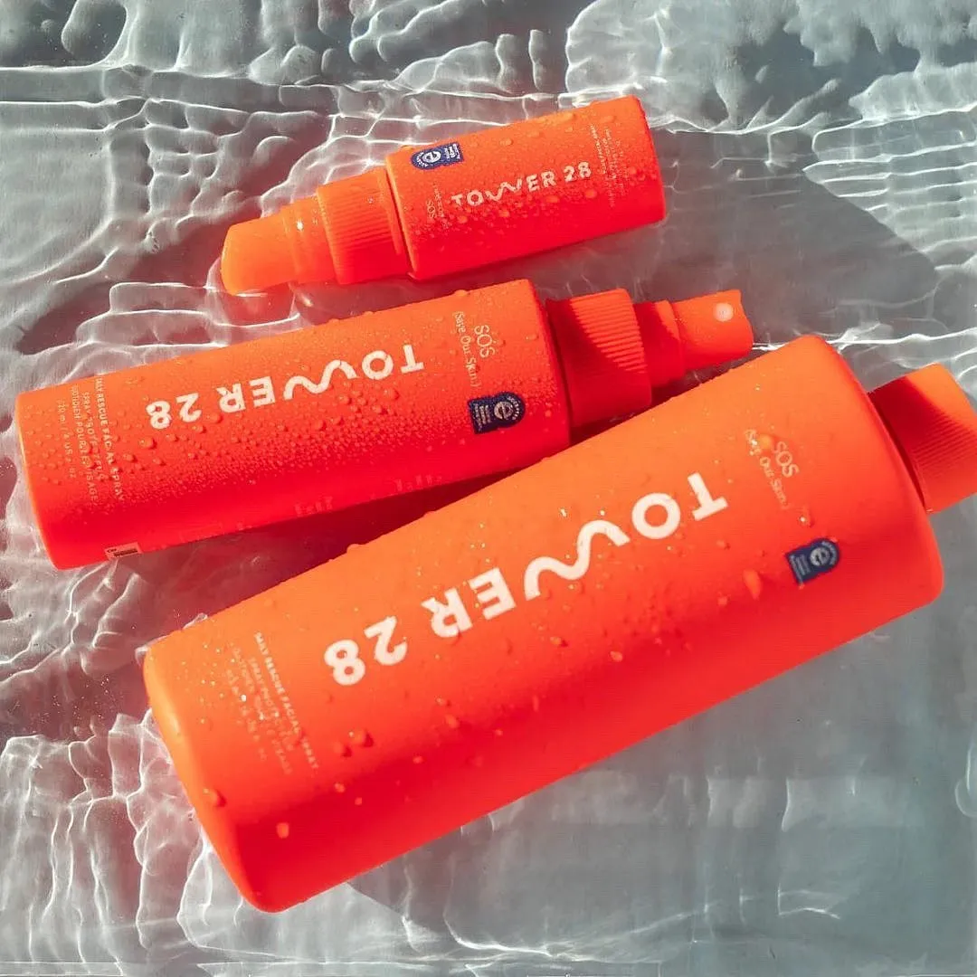 Thanks to Tower 28’s SOS Daily Rescue Facial Spray, hypochlorous acid has picked up momentum recently. Image: Instagram.com/tower28beauty 