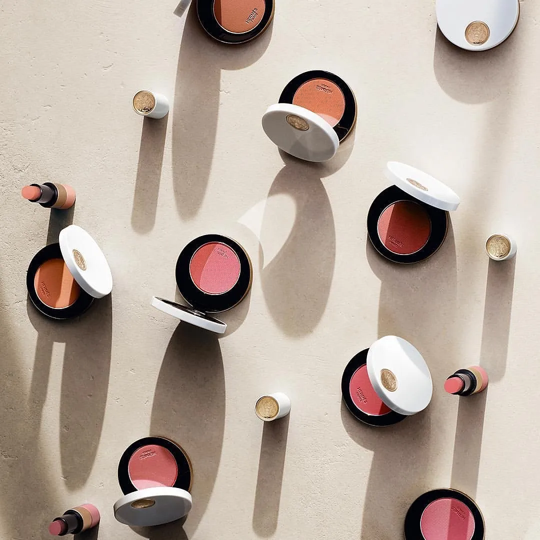 Rose Silky Blush Powder from Hermès. Image: Hermès 