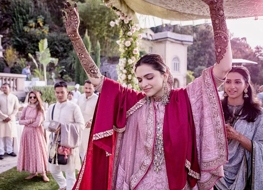 The trend of commercialised weddings resonates deeply in urban India. Image: Instagram.com/deepikapadukone 