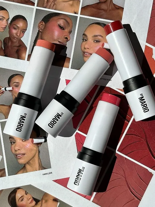 The Soft Pop Blush Sticks by Makeup By Mario come in over 10 shades along with an in-built brush making it effectively multipurpose. Image: Instagram.com/makeupbymario 