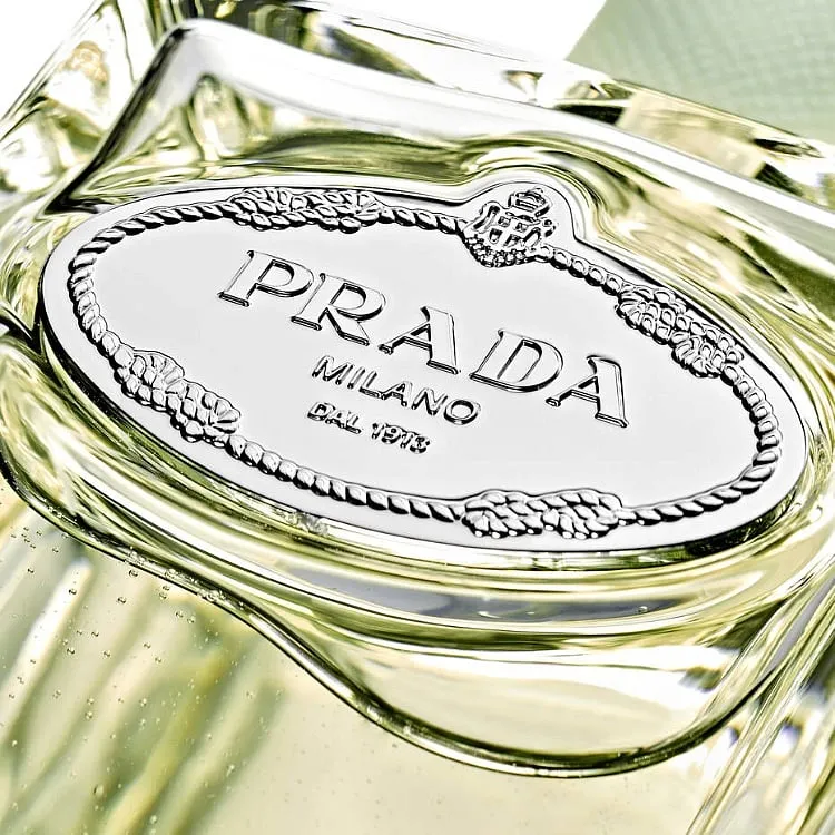 Launched in 2007 by Daniela (Roche) Andrier, D’Iris is a very light and airy fragrance that opens with African orange flowers. Image: www.prada-beauty.com 