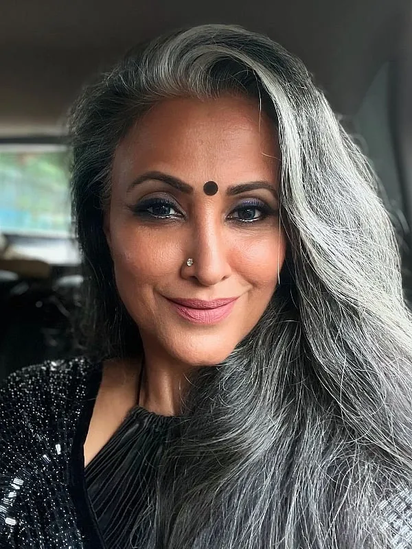 The beauty of grey hair, wrinkles, and other signs of ageing should be normalised and revered,” says Reshma Bombaywala. Image: Instagram.com/reshmabl 
