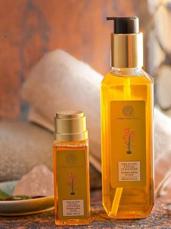 Soundarya Radiance Facial Cleanser by Forest Essentials contains turmeric. Image: @forestessentials 