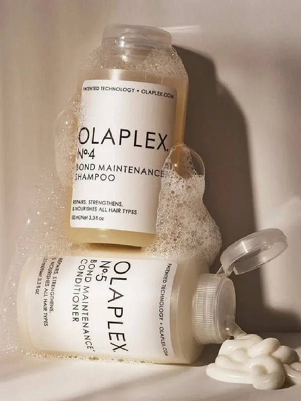 One of the best hair conditioners for damaged hair (not just curly hair but all hair types) due to excessive heat styling is the No.5 Bond Maintenance Conditioner by Olaplex. Image: @Olaplex 