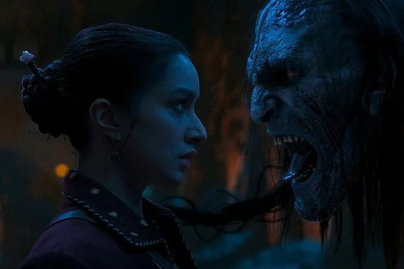 A deleted scene from Stree 2 (2024) portrayed actor Rajkummar Rao’s character dressing as a trans-coded person, referencing 'Ardhanarishvara'—a form that is neither man nor woman. Image: IMDB 