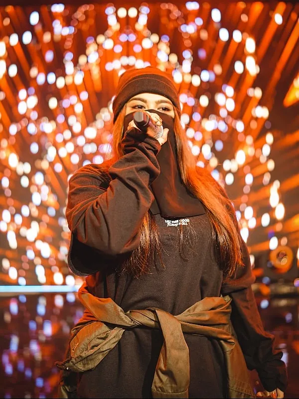 “Besides the current political circumstances, patriarchal notions mute our voices,” says rapper Eva B. Image: Eva B 