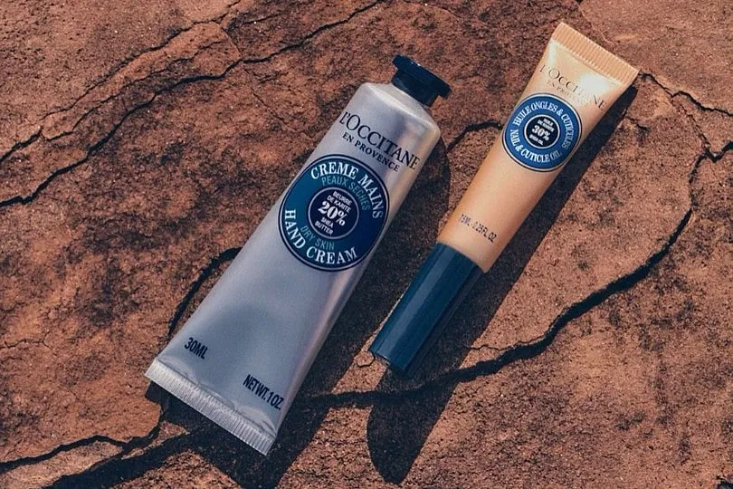 This nail and cuticle oil by L’Occitane contains 30 per cent shea and sunflower oil. Image: Instagram.com/loccitane 