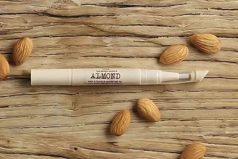 This cuticle oil by Body Shop combines sweet almond oil and olive oil, which is anti-inflammatory and an antioxidant. Image: Instagram.com/allegro 