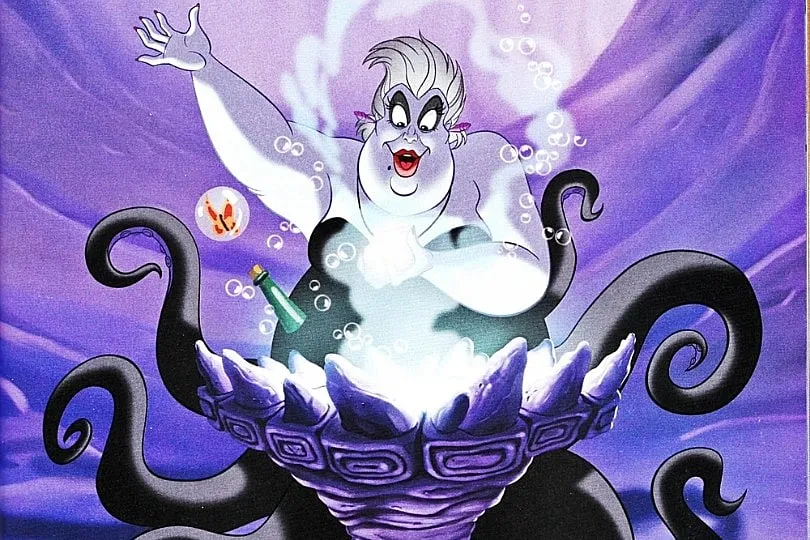 Ursula, Disney’s iconic sea witch from The Little Mermaid, was famously inspired by a drag queen. Image: Disney.fandom.com 