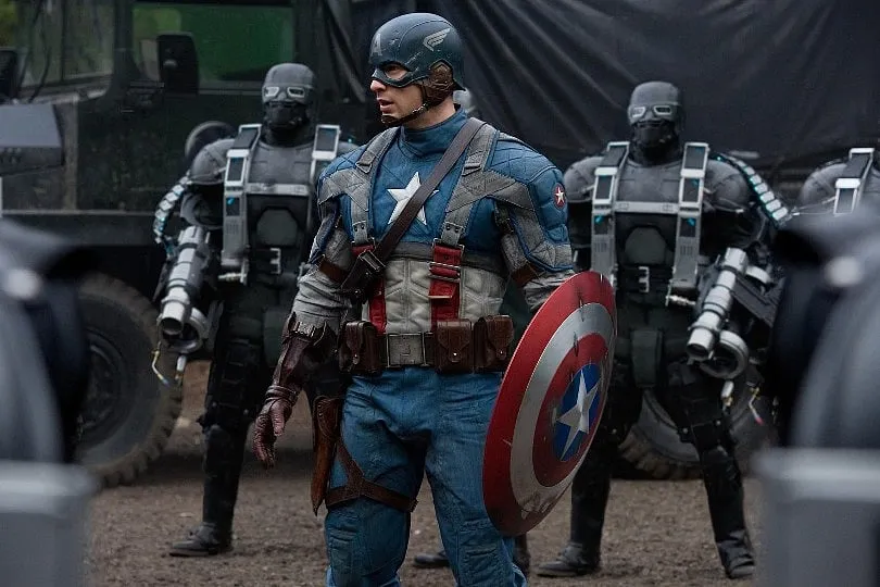 The Avengers, while heroic, are often portrayed as paragons of traditional heroism, embodying conventional ideals of masculinity, authority, and moral absolutism. Image: IMDB 