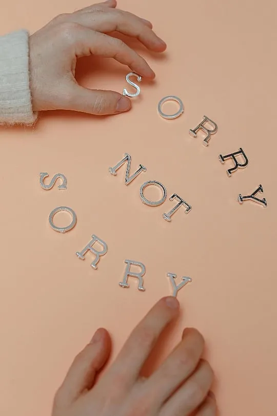  In India, the phrase “I’m sorry” is taught to kids as an escape mechanism—a means to get out of situations. Image: Pexels 
