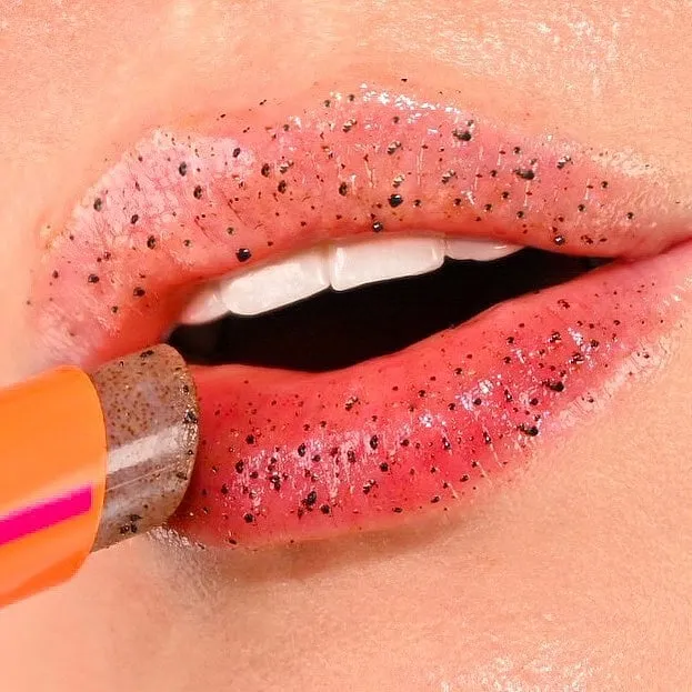 By gently exfoliating, you can remove the build-up of dry, flaky skin that often makes lips appear dull and feel uncomfortable. Image: Instagram.com/elfcosmetics  