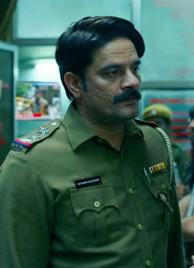 Having well-developed, relatable characters like Paatal Lok's Hathi Ram Chaudhary, not exaggerating  to the point of caricature, ensures audience investment. Image: Amazon prime video  