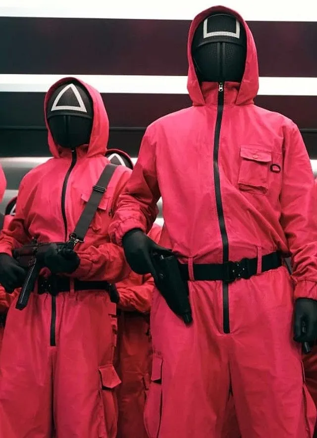 Squid Games (2021, 2024) kept its brand alive with the reality game show Squid Game: The Challenge (2023) and even an interactive game on Google’s search page. Image: Netflix 