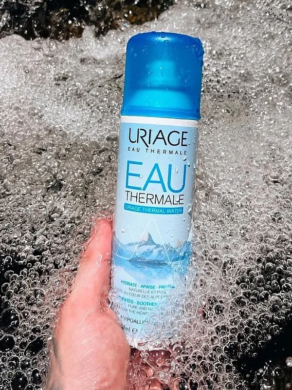 This hydrating toner’s formulation contains nothing but pure thermal water and is packed with naturally-occurring mineral salts. Image: Instagram.com/uriage_uk 