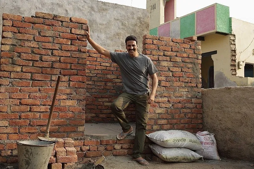 Indian cinema has increasingly focused on real stories—ordinary Indians who became  true heroes by standing up for what’s right or pushing for progress, with films like Toilet: Ek Prem Katha and Padman (2018). Image: IMDB 