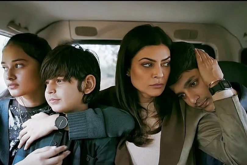 The depiction of mothers as individuals with sexual desire has been absent from commercial, mainstream Indian cinema that largely shows empowered mothers on screen as “overprotective lionesses” (that’s literally Sushmita Sen’s character’s way to give herself a confidence boost in the show Aarya). Image: IMDB 