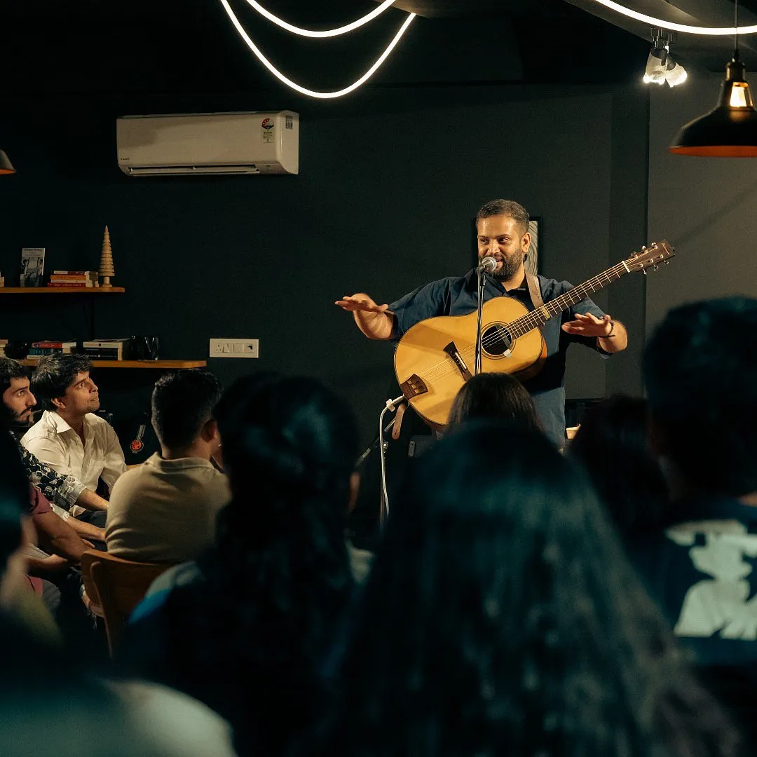 The Bonfire, a community whose members comprise artists who actively listen to other artists while sitting in a circle, and share their stories, with audiences witnessing it, had it's first meet-up in April 2025 