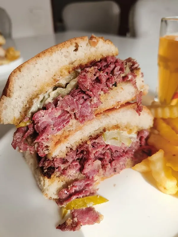 Tushar Alagh, who opened Pete’s Deli in 2022, injects Indian meats which are more tough and chew-y, with brine to soften them before cooking them 
