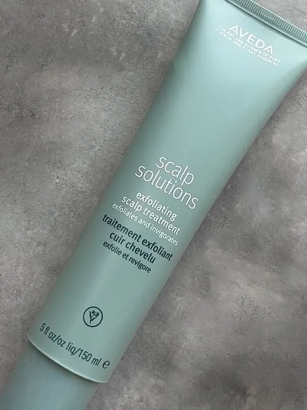 This liquid-based scrub renders a clarified scalp and fuller-looking hair. Image: Instagram.com/aveda 