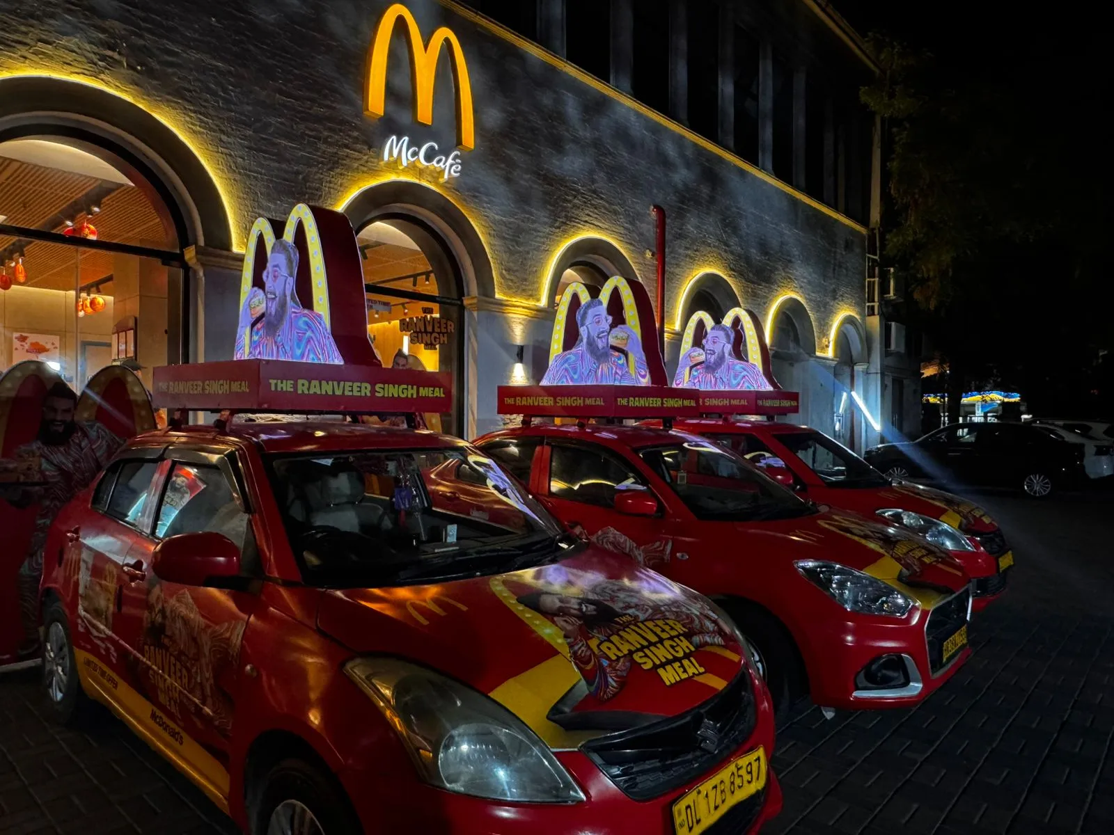 McDonalds Ranveer Singh Meal Cab Branding 1
