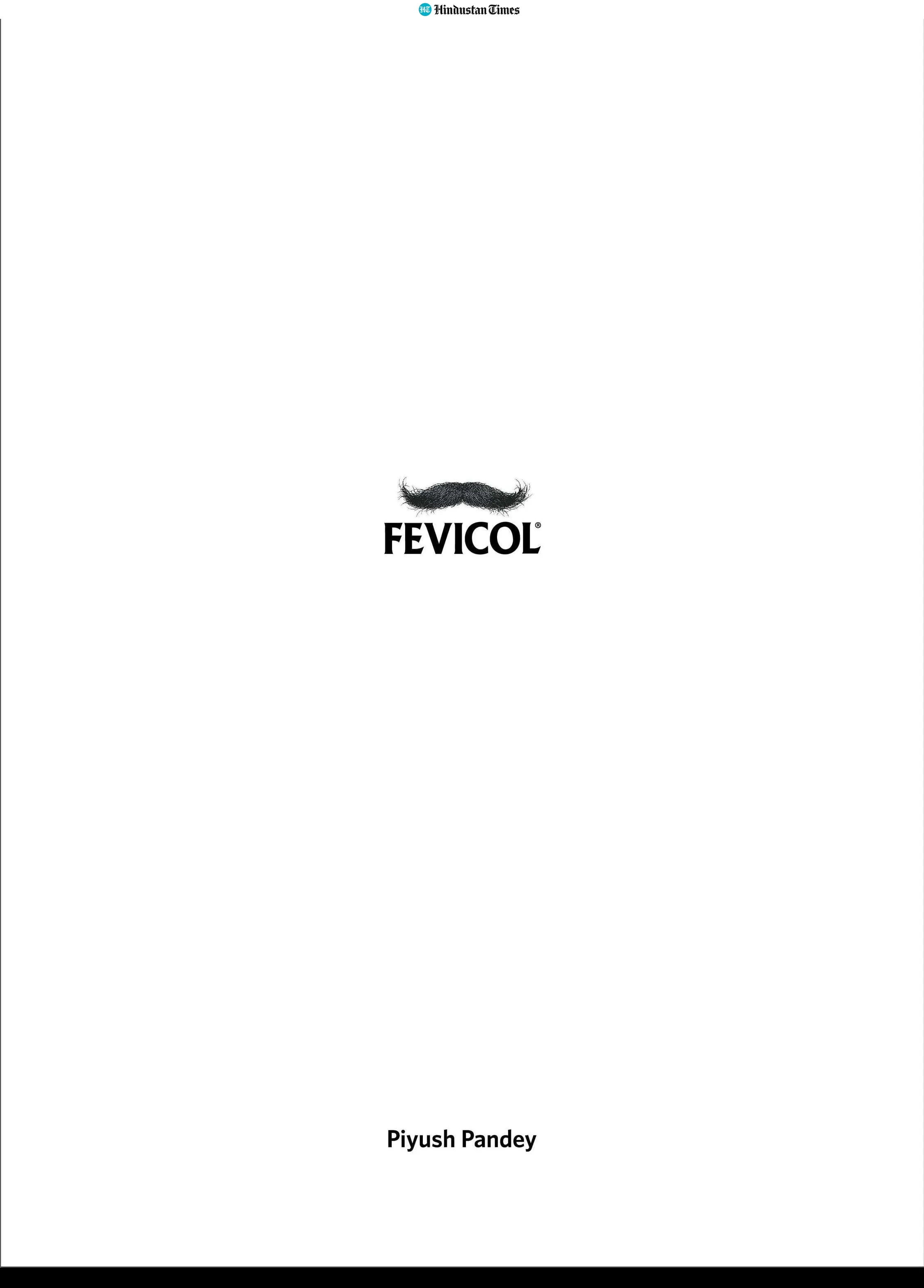 Fevicol HT ad for Piyush Pandey