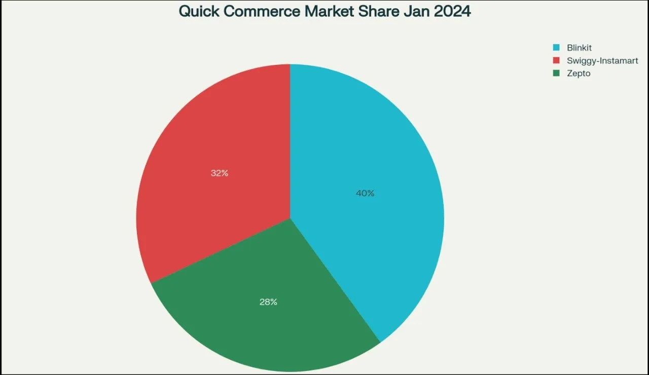 Quick-Commerce Market Share in India