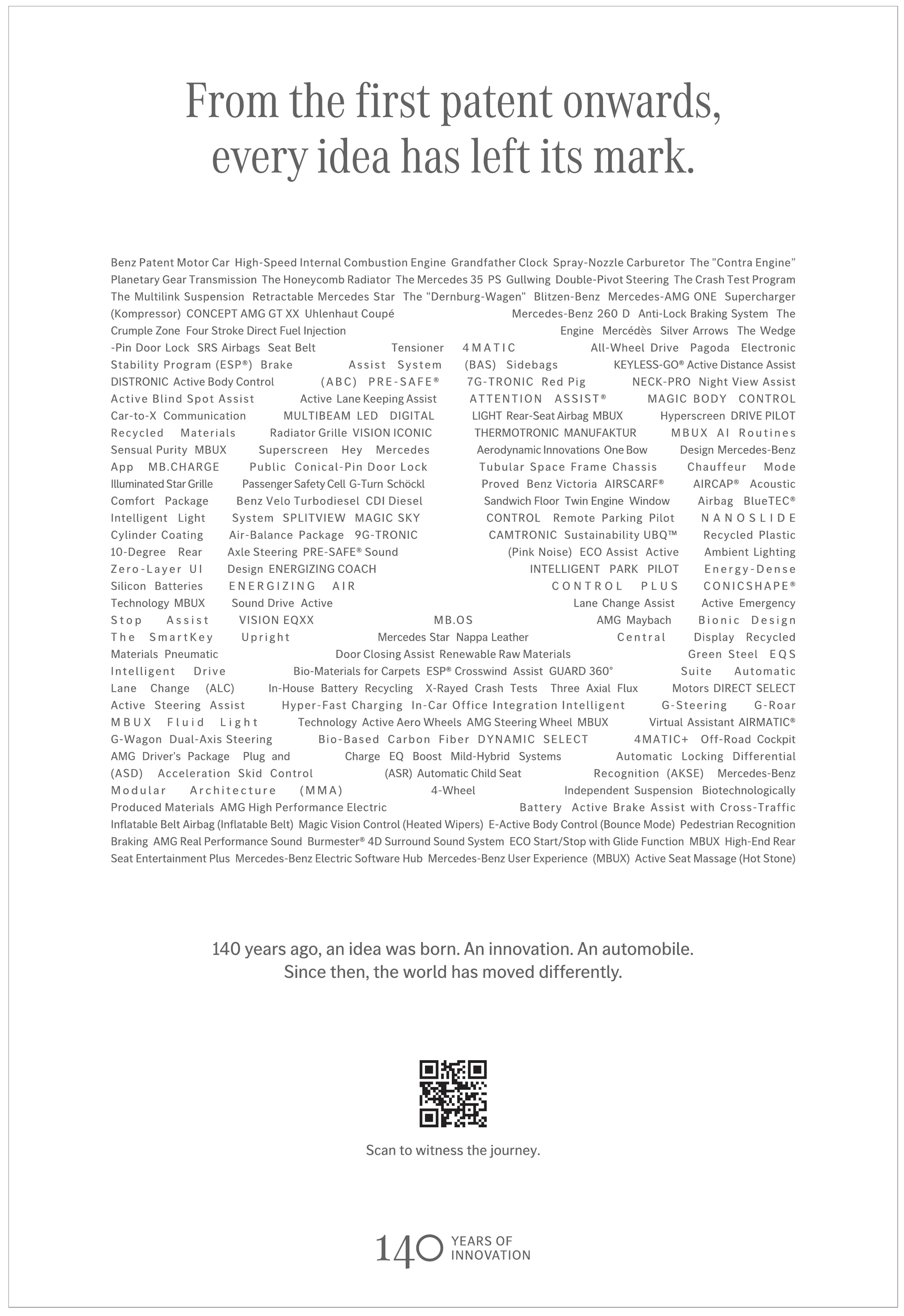 Mercedes-Benz’s recent print ad in TOI throws readers back to its very first patent