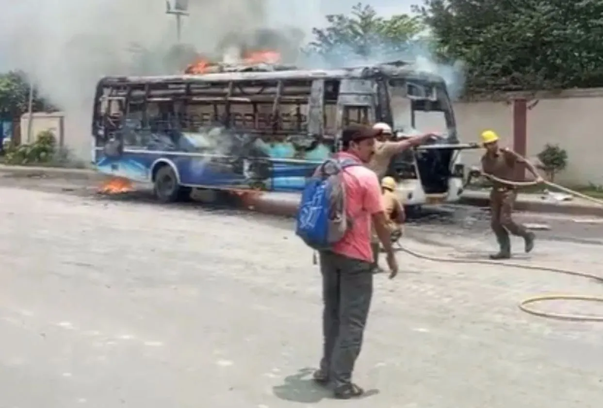 bus fire