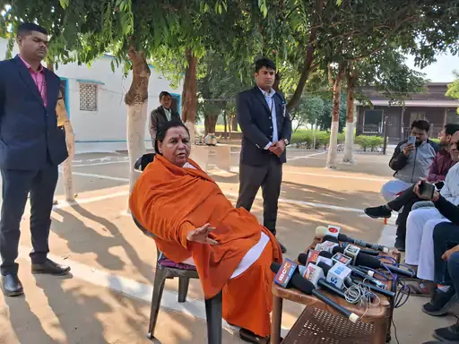 Uma Bharti Press Conference 1