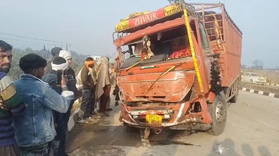 UP Bijnor Highway Accident 3 dead on spot