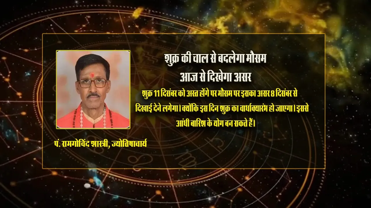 Shukra Asta 11 Dec 2025 Grah Gochar Effect Pandit Ramgovind Shashtra Sagar
