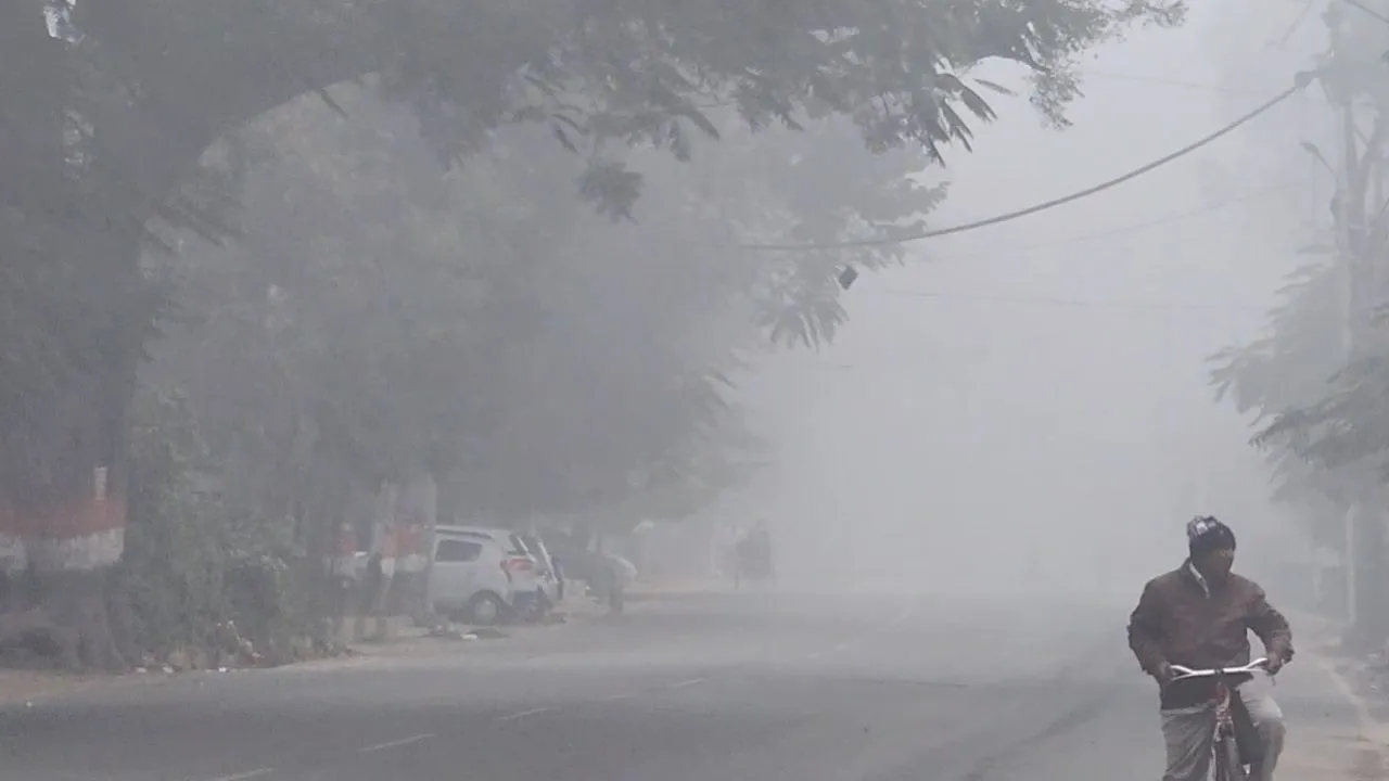 UP weather update dense fog train cancel kanpur agra hindi news zxc (2)