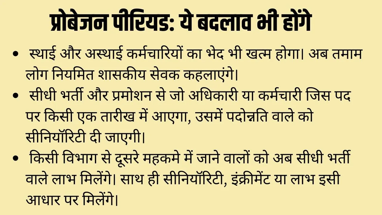 MP Govt Probation Period Rules