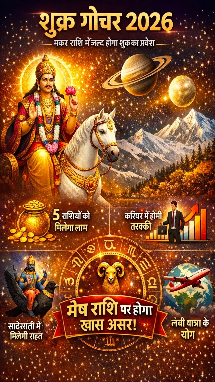 Shukra Gochar 13 Jan 2026 Effect mesh