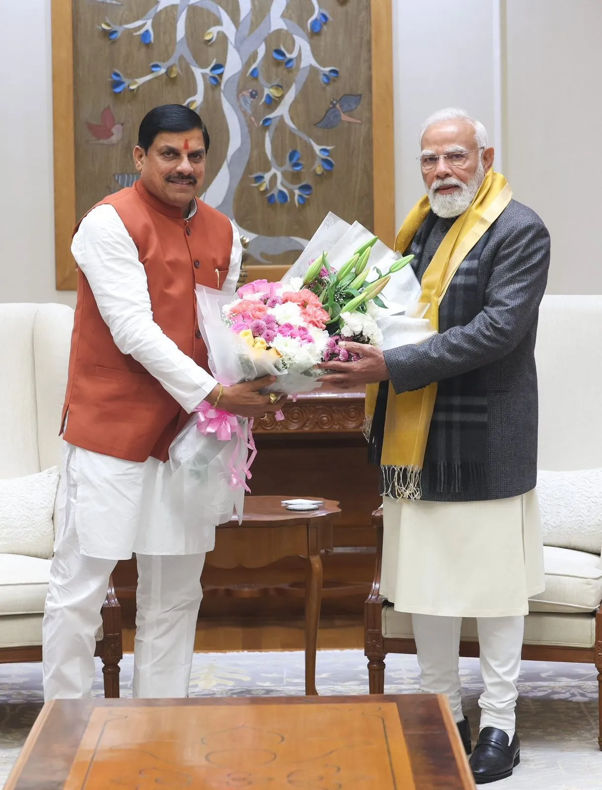 cm mohan yadav meet pm hindi news