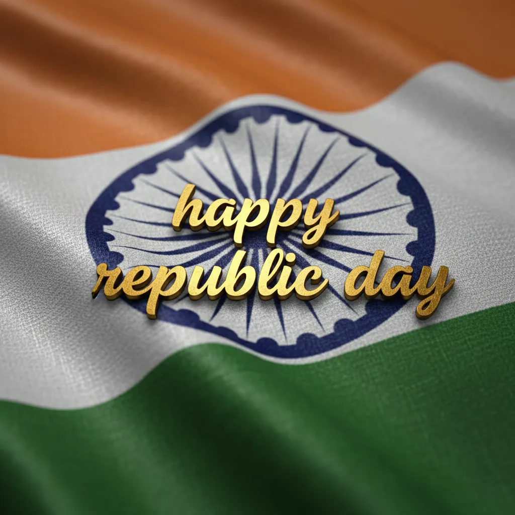 republic day wishes poster