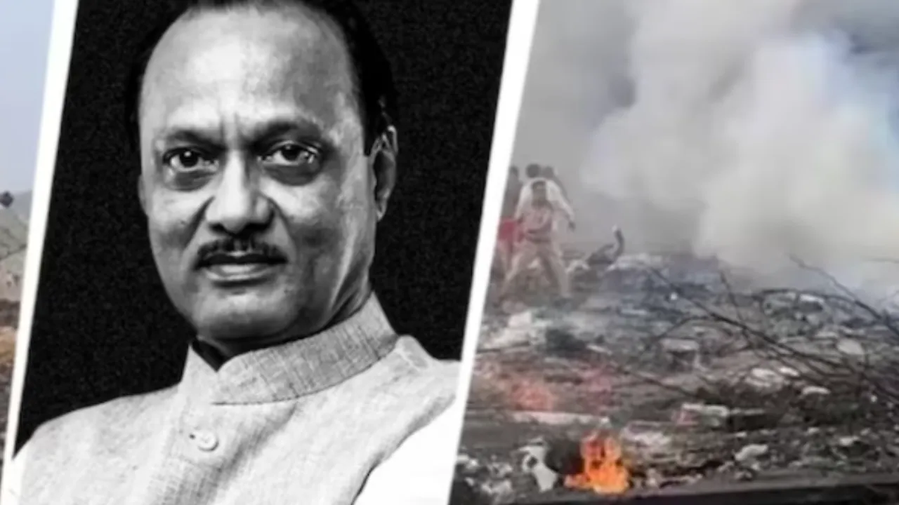 Deputy CM Ajit pawar died in airplane crash in baramati